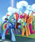 Rating: s
ID: 415119
Date: 2013-12-19 16:09:45 -0500
Status: active
Score: 20
2013 absurd_res blue_body blue_feathers blue_fur clothing cloud cutie_mark equid equine eyewear feathered_wings feathers female feral friendship_is_magic fur goggles green_eyes group gsphere hair hasbro hi_res long_hair mammal multicolored_hair multicolored_tail my_little_pony mythological_creature mythological_equine mythology necktie open_mouth orange_body orange_fur outside pegasus purple_eyes purple_hair rainbow rainbow_dash_(mlp) rainbow_hair rainbow_tail scootaloo_(mlp) shirt skinsuit sky smile suit tail tight_clothing topwear wing_boner wings wonderbolts_(mlp) post #415119