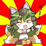 Rating: s
ID: 664152
Date: 2015-05-30 21:30:17 -0400
Status: active
Score: 2
1:1 3_toes abstract_background anthro biped blush bra bracelet canid canine clothed clothing concon-collector dangan eyebrows eyes_closed fangs feet fox fur green_hair hair hermit_fox_kyara japanese_text jewelry kemono kneeling low_res mammal markings multi_tail musical_note musical_symbol open_mouth orange_body orange_fur seiza simple_background sitting smile solo symbol tail teeth text toes translated underwear white_markings post #664152