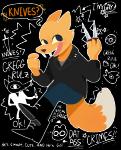 Rating: s
ID: 1318228
Date: 2017-09-02 01:22:54 -0400
Status: active
Score: 30
2017 alpha_channel angus_delaney anthro bear boots canid canine clothed clothing dessert dialogue dipstick_tail doughnut english_text fangs food footwear fox fully_clothed fur gregg_lee hat headgear headwear holding_object humor jacket knife leather leather_clothing leather_jacket leather_topwear male mammal markings multicolored_tail night_in_the_woods pastry pierogi shoes sir-fluffbutts_(artist) sketch smile solo speech_bubble star tail tail_markings teeth text topwear weapon post #1318228