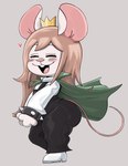 Rating: s
ID: 4693704
Date: 2024-04-01 18:12:03 -0400
Status: active
Score: 44
absurd_res anthro big_butt breasts brown_hair butt cape clothing crown cukizilla digital_media_(artwork) eyes_closed female fur green_cape green_clothing hair headgear hi_res humanoid looking_at_viewer mammal murid murine open_mouth perfectos_desconocidos rat rodent short_stack simple_background small_breasts smile solo superbinario tail thick_thighs white_body wide_hips youtube youtuber post #4693704