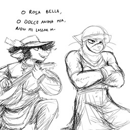 angry anthro bard black_and_white canine cat_knight crossed_arms dialogue english_text female hat hi_res hladilnik lute mammal monochrome scar singing text wolf
Rating: Safe
Score: 2
User: ROTHY
Date: June 23, 2017 angry anthro bard black_and_white canine cat_knight crossed_arms dialogue english_text female hat hi_res hladilnik lute mammal monochrome scar singing text wolf
Rating: Safe
Score: 2
User: ROTHY
Date: June 23, 2017