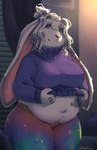 Rating: s
ID: 5653654
Date: 2025-06-19 14:39:35 -0400
Status: active
Score: 28
2025 5_fingers anthro bed bedroom belly big_breasts blinds blue_eyes blurred_background breasts clothed clothing clothing_lift curtains digital_media_(artwork) eye_markings eyebrows female fern_(tasanko) fingers fur furniture grey_markings hair huge_thighs lagomorph leggings legwear leporid long_ears looking_at_viewer mammal markings mottled navel night noviraine overweight overweight_female pattern_clothing pattern_legwear pillow pink_inner_ear pink_nose ponytail purple_clothing purple_sweater purple_topwear rabbit shirt shirt_lift signature smile solo star_pattern sweater thick_thighs topwear turtleneck undressing white_body white_fur white_hair wide_hips window post #5653654