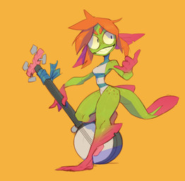 Rating: s
ID: 5674350
Date: 2025-06-28 22:37:07 -0400
Status: pending
Score: 4
2021 4_fingers animal_humanoid banjo_(instrument) breasts clothed clothed_female clothing digital_drawing_(artwork) digital_media_(artwork) eyebrows female fingers foresttherotten freckled_face freckled_hips freckled_shoulders freckles front_view full-length_portrait gesture gloves_(marking) green_tail hair hand_gesture hi_res holding_banjo hopping_gills humanoid leg_markings marine marine_humanoid markings merfolk musical_instrument one-piece_swimsuit orange_eyebrows orange_hair plucked_string_instrument portrait priscilla_anchorstream shaka_sign simple_background small_breasts smile socks_(marking) solo split_form string_instrument swimwear tail teeth thick_thighs three-quarter_view yellow_background post #5674350