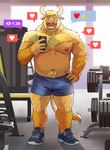 Rating: s
ID: 5436899
Date: 2025-03-16 10:51:18 -0400
Status: active
Score: 14
2024 anthro arm_hair arm_tuft armpit_hair barazoku barbell bashful beard belly_hair biceps blue_eyes blush bodily_fluids body_hair bottomwear bovid bovine bulge calf_muscles cattle cellphone chest_hair chest_tuft clothed clothing deltoids electronics exercise facial_hair facial_piercing footwear forearm_muscles hand_on_hip happy_trail heart_emoticon hi_res holding_cellphone holding_object holding_phone holding_smartphone inside leg_muscles leg_tuft looking_at_cellphone looking_at_object looking_at_phone male mammal manly musclegut muscular muscular_arms muscular_thighs naikuma navel nipples nose_piercing nose_ring pecs phone piercing proud ring_piercing shoes shorts shorts_only shoulder_tuft slightly_chubby smartphone smile solo speech_bubble standing sweat topless triceps tuft weightlifting weights workout post #5436899
