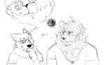 Rating: s
ID: 5308969
Date: 2025-01-15 03:51:07 -0500
Status: active
Score: 21
2025 anthro black_and_white black_line_art canid canine canis claws closed_smile clothed clothing dialogue digital_media_(artwork) duo english_text eye_patch eyebrows eyes_closed eyewear facial_scar felid finger_claws fingers fur imagination interspecies jewelry kissing lion male male/male mammal mane monochrome mouth_closed pantherine pendant profanity scar shirt simple_background size_difference sketch smile snout speech_marker tangkookie text thinking thought_bubble topwear unfinished white_background wolf post #5308969