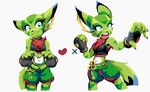 Rating: s
ID: 3723302
Date: 2022-11-30 19:36:42 -0500
Status: active
Score: 49
absurd_res angry bottomwear breasts carol_tea clothed clothing felid feline felis female fingerless_gloves freedom_planet fur galaxytrail gesture gloves goshaag green_body green_fur handwear heart_gesture heart_symbol hi_res kerchief mammal midriff multiple_poses navel neckerchief neckwear portrait pose scarf shirt shorts simple_background smile solo tank_top three-quarter_portrait topwear tsundere white_background wildcat post #3723302