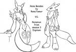 Rating: s
ID: 1996510
Date: 2019-09-18 02:25:36 -0400
Status: active
Score: 6
3_fingers anthro armwear bandai_namco black_and_white black_nose breasts bridal_gauntlets canid canine clothing digimon digimon_(species) dipstick_tail duo english_text female fingers fur mammal markings monochrome mostly_nude multicolored_tail navel neck_tuft rena_benden rena_tamer renamon simple_background smile tail tail_markings text tuft white_background post #1996510