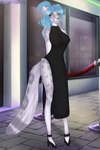 Rating: s
ID: 3342599
Date: 2022-05-19 11:58:16 -0400
Status: active
Score: 26
anthro black_clothing black_dress blue_eyes blue_hair breasts clothed clothing dress felid female fluffy fluffy_tail footwear fur ghostlywafflez grey_body grey_fur hair hi_res high_heels inner_ear_fluff ivory_whittaker mammal markings neon_lights outside pantherine ponytail rope shoes signature sleeveless_dress slim slim_anthro slim_female slit_dress smile snow_leopard solo spots spotted_body spotted_fur street tail teeth tuft window post #3342599