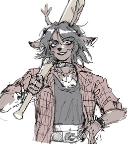 Rating: s
ID: 5709100
Date: 2025-07-14 19:25:22 -0400
Status: active
Score: 39
alternative_fashion anthro antlers baseball_bat bat_(object) belt belt_buckle black_clothing black_collar black_hair black_nose black_shirt black_topwear blue_eyes bracelet brown_body brown_fur buckle chest_tuft clothed clothed_anthro clothed_female clothing collar countershade_fur countershade_torso countershading cross cross_necklace deer deltarune dess_holiday digit_ring ear_piercing eyebrows eyelashes female female_anthro finger_ring fingers flannel flannel_shirt freckled_face freckles fully_clothed fully_clothed_anthro fully_clothed_female fur grin grunge_(fashion) hair hand_on_hip hi_res holding_object horn jewelry lina_gtk long_ears mammal midriff navel necklace new_world_deer pattern_clothing pattern_shirt pattern_topwear piercing plaid plaid_clothing plaid_shirt plaid_topwear red_clothing red_shirt red_topwear reindeer ring ring_piercing shirt short_hair simple_background sketch smile solo spiked_bracelet spikes standing teeth tomboy topwear tuft undertale_(series) white_background post #5709100