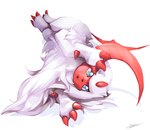Rating: s
ID: 5378690
Date: 2025-02-17 02:05:24 -0500
Status: active
Score: 18
2024 absol ambiguous_gender blue_eyes claws fangs feral fur generation_3_pokemon horn likey lying nintendo on_side open_mouth pokemon pokemon_(species) shiny_pokemon signature simple_background solo tail teeth white_body white_fur post #5378690