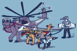 Rating: s
ID: 5616043
Date: 2025-06-02 07:40:12 -0400
Status: active
Score: 10
aircraft ambiguous_gender anthro auxon biped blue_background body_writing boots clothing feral footwear grey_tongue group harness helicopter helicopter_tail hi_res holding_leash holding_object leash living_aircraft living_machine living_vehicle machine pink_tongue quadruped shadow shirt shoes signature simple_background t-shirt tongue tongue_out topwear vehicle walking post #5616043