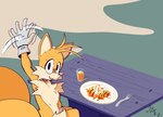 Rating: s
ID: 5587565
Date: 2025-05-21 01:45:52 -0400
Status: pending
Score: 5
2_tails ambiguous_gender anthro bangs beverage black_eyes canid canine clothing container cup cutlery eyelashes eyeliner fluffy fluffy_chest food fork fox fur furniture gesture glass glass_container glass_cup gloves grass handwear hi_res inner_ear_fluff jojo_hernandez kitchen_utensils makeup mammal miles_prower multi_tail multicolored_body multicolored_fur picnic_table plant sega sharp_teeth signature simple_background sitting smile solo sonic_the_hedgehog_(series) table tail teeth tools tuft two_tone_body two_tone_fur waving waving_at_viewer white_clothing white_gloves white_handwear yellow_body yellow_fur post #5587565
