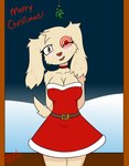 Rating: s
ID: 5264087
Date: 2024-12-25 00:04:13 -0500
Status: active
Score: 14
anthro canid canine canis christmas clothing digital_media_(artwork) domestic_dog dress female hi_res holidays looking_at_viewer mammal mistletoe one_eye_closed plant samuel-neocros smile solo spot_(jayrnski) target_corporation wink winking_at_viewer post #5264087