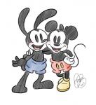 Rating: s
ID: 1601143
Date: 2018-07-17 03:06:27 -0400
Status: active
Score: 11
2017 4_fingers anthro barefoot black_eyes blush bottomwear bunny_ears_(gesture) clothed clothing diana_barron disney duo empty_eyes feet fingers fleischer_style_toon footwear gesture gloves hand_on_hip handwear lagomorph leporid looking_at_viewer male mammal mickey_mouse mouse murid murine open_mouth open_smile oswald_the_lucky_rabbit rabbit rodent round_ears shoes shorts signature simple_background small_tail smile tail toony topless white_background white_clothing white_gloves white_handwear post #1601143