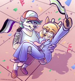 Rating: s
ID: 5680107
Date: 2025-07-01 13:58:52 -0400
Status: active
Score: 14
2025 accessory agender_pride_colors ambiguous_gender anthro arm_tattoo asexual_pride_colors baseball_cap bear belt biped blonde_hair blue_bottomwear blue_clothing blue_pants blue_shirt blue_topwear bottomwear bridal_carry carrying_another clothing confetti countershade_face countershade_fur countershade_tail countershading crocs deer detailed_background dress_shoes duo eye_through_hair eyebrow_through_hair eyebrows eyewear female fingerless_(marking) footwear formal_wear fur glasses hair hair_accessory hairband half-closed_eyes hat headgear headwear hi_res holding_pride_flag kello_(lewdles) lewdles lgbt_pride mammal narrowed_eyes necktie new_world_deer nonbinary_(lore) open_mouth outside pants pink_necktie polar_bear pride_colors red_bottomwear red_clothing red_shorts sam_(lewdles) shaded shadow shirt shorts signature snout suit suit_jacket tail tan_body tan_fur tank_top tattoo teal_hair teeth three_piece_suit topwear trans_(lore) transgender_pride_colors translucent translucent_hair ursine wearing_glasses white-tailed_deer white_body white_clothing white_fur white_shirt white_topwear post #5680107