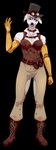 Rating: s
ID: 5108657
Date: 2024-10-11 17:43:56 -0400
Status: active
Score: 4
absurd_res alpha_channel alternative_fashion american_bulldog anthro black_spots boots bottomwear bulldog canid canine canis clothing domestic_dog female footwear fur green_eyes hat headgear headwear hi_res juneaupaws leather leather_boots leather_choker leather_clothing leather_footwear leather_topwear looking_at_viewer mammal mastiff molosser pants prosthetic prosthetic_limb sally_sprocket_(chrislshack1998) shoes solo spots steampunk steampunk_goggles tan_bottomwear tan_clothing tan_pants top_hat topwear white_blouse white_body white_fur post #5108657