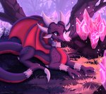 Rating: s
ID: 5651415
Date: 2025-06-18 15:45:23 -0400
Status: active
Score: 57
activision arthropod bat_wings big_tail blue_eyes bracelet butterfly butterfly_on_nose claws collar colored crystal cynder dragon dragon_wings female feral forest forest_background gem grass happy hi_res horn insect jewelry joeumbre lepidopteran light lighting long_tail looking_at_another lying markings membrane_(anatomy) membranous_wings mythological_creature mythological_scalie mythology nature nature_background plant purple_body purple_scales purple_skin red_body red_scales red_skin rock scales scalie shaded smile smiling_at_another solo spyro_the_dragon tail tree wings post #5651415