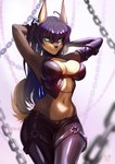Rating: s
ID: 5544641
Date: 2025-05-02 19:35:23 -0400
Status: active
Score: 30
anime_eyes anime_style anthro bdsm big_breasts blue_eyes bodily_fluids breasts canid canine canis chain clothed clothing corset digital_media_(artwork) dog_tags dominant ear_piercing ear_ring female fur hi_res latex leonileo lingerie mammal piercing pinup pose ring_piercing simple_background smile solo straps tail topwear yellow_body post #5544641