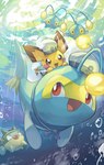 Rating: s
ID: 5395536
Date: 2025-02-24 18:51:21 -0500
Status: active
Score: 17
ambiguous_gender black_eyes blue_body chinchou clothing feral generation_2_pokemon group hakkentai_pkdn hat headgear headwear hi_res lanturn looking_back nintendo open_mouth pichu pink_cheeks pokemon pokemon_(species) qwilfish red_eyes sailor_cap underwater water yellow_body yellow_sclera post #5395536