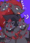 Rating: s
ID: 5435918
Date: 2025-03-15 22:35:03 -0400
Status: active
Score: 106
2024 3_fingers ^_^ absurd_res age_difference ambiguous_anthro ambiguous_feral ambiguous_gender anthro arm_tuft aya_tsuji biped black_body black_fur black_hair black_inner_ear black_nose bodily_fluids canid canine carrying_another cheek_tuft claw_fingers claws colored digital_media_(artwork) elbow_tuft emanata exhausted eye_markings eyes_closed facial_tuft fangs featureless_feet feet feral finger_claws fingers front_view frown fur generation_5_pokemon grey_body grey_ears grey_fur grey_tail grin group hair head_tuft hi_res kemono larger_ambiguous larger_anthro leg_markings long_hair looking_at_viewer mammal markings mother_(lore) mother_and_child_(lore) multicolored_body multicolored_fur multicolored_hair neck_tuft nintendo nude older_ambiguous older_anthro open_mouth parent_(lore) parent_and_child_(lore) pink_tongue pokemon pokemon_(species) portrait pupils purple_background quadruped red_body red_claws red_fur red_hair red_inner_ear red_markings shaded shoulder_tuft signature simple_background simple_shading size_difference smaller_ambiguous smaller_feral smile snout socks_(marking) standing sweat sweatdrop tail teal_eyes teeth three-quarter_portrait tongue tongue_out tuft two_tone_hair white_pupils young young_ambiguous young_feral younger_ambiguous younger_feral zoroark zorua post #5435918