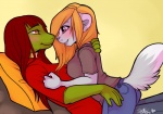 Rating: s
ID: 204202
Date: 2012-03-31 04:24:03 -0400
Status: active
Score: 58
anthro chloe_(chloe.hydraconis) clothed clothing domestic_cat duo eye_contact felid feline felis female female/female fully_clothed hug inside lizard looking_at_another mammal minettefraise neko_(strawberryneko) reptile romantic romantic_couple scalie side_view simple_background tail post #204202