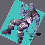 Rating: s
ID: 5573577
Date: 2025-05-15 07:27:53 -0400
Status: active
Score: 1
abs absurd_res anthro blue_body blue_fur clothing felid final_fantasy final_fantasy_xiv flower footwear fur hi_res hrothgar kyvu_(artist) male mammal nox'a_yakales_(kyvu) pink_clothing plant purple_clothing purple_flower shirt shoes solo square_enix topwear unbuttoned_shirt yellow_eyes post #5573577