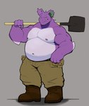 Rating: s
ID: 5492210
Date: 2025-04-09 06:45:30 -0400
Status: active
Score: 35
2024 anthro barazoku belly biceps boots bottomwear brown_eyes clothed clothing deltoids fist footwear forearm_muscles front_view generation_1_pokemon grey_background grin kyutka3 looking_at_viewer male manly musclegut muscular muscular_arms navel nidoking nintendo nipples overweight pants pecs pokemon pokemon_(species) purple_body purple_nipples shoes shovel shovel_over_shoulder simple_background smile snaggle_tooth solo standing stocky tools topless triceps post #5492210