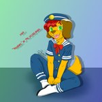 Rating: s
ID: 4709040
Date: 2024-04-08 19:17:37 -0400
Status: active
Score: 10
1:1 2024 absurd_res alien anthro aviarian_wolf bottomwear bow_ribbon brown_body brown_fur brown_markings canid canine child chipped_tooth clothed clothing crossed_legs digital_media_(artwork) discord_(app) floppy_ears footwear fur green_eyes hair happy hat headgear headwear hi_res horn male maleherm_(lore) mammal markings marsupial orange_body orange_fur pants patreon red_hair sailor_cap sailor_uniform sitting smile socks solo telegram text url young young_anthro young_male zach_(zer0rebel4) zer0rebel4 post #4709040