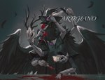 Rating: s
ID: 5648558
Date: 2025-06-17 11:30:35 -0400
Status: active
Score: 7
anthro artigiano avian beak bird black_body black_feathers blood bodily_fluids brush character_name clothed clothed_anthro clothed_male clothing comb_(brush) container corvid corvus_(genus) crow cup eyewear feathers hairbrush hat headgear headwear hi_res knife male mask monocle multi_arm multi_limb oscine passerine solo story story_in_description tea_cup teeth tenebscuro text toothed_beak top_hat wings post #5648558