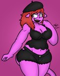 Rating: s
ID: 5628904
Date: 2025-06-08 13:36:23 -0400
Status: active
Score: 0
2025 anthro bottomwear breasts clothed clothing digital_media_(artwork) eyewear female fur glasses hair hat headgear headwear hi_res isaiahtse lingerie open_mouth panthera pink_body pink_fur red_hair shorts smile solo tail teeth topwear yellow_eyes post #5628904