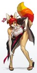 Rating: s
ID: 5030936
Date: 2024-09-05 02:01:35 -0400
Status: active
Score: 100
2024 absurd_res accessory anthro bent_over breasts canid canine chest_wraps clothed clothing collarbone eyebrows eyelashes feet female footwear fox fur gloves_(marking) hair hair_accessory hand_on_ankle hand_on_leg hi_res high_heeled_sandals high_heels inner_ear_fluff looking_at_viewer mammal markings multicolored_tail orange_hair pgm300 ponytail red_eyes red_hair sandals shoes solo tail tan_body tan_fur tuft wraps post #5030936