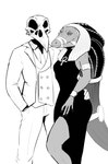 Rating: s
ID: 4839490
Date: 2024-06-09 03:13:25 -0400
Status: active
Score: 19
2022 4_fingers absurd_res ammit ammit_(moon_knight) ankh anthro arm_around_partner armlet avian bandage beak big_eyes big_hair biped black_and_white bone bottomwear braided_hair breasts button_(fastener) claws closed_smile clothed clothed_anthro clothed_male clothing crocodile crocodilian dark_body dark_claws dark_clothing dark_dress dark_hair dark_scales deity digital_drawing_(artwork) digital_media_(artwork) dress duo egyptian egyptian_clothing egyptian_headdress egyptian_mythology empty_eyes eyelashes female finger_claws fingers front_view fully_clothed fully_clothed_anthro fully_clothed_male glistening glistening_eyes hair hand_in_pocket hi_res iris khonshu khonshu_(moon_knight) long_hair looking_at_viewer maddofoutworld male male/female marvel marvel_cinematic_universe middle_eastern_mythology monochrome moon_knight_(series) mouth_closed mythology nemes_(clothing) non-mammal_breasts pants pockets portrait pupils reptile scales scalie skull skull_head smile smiling_at_viewer snout standing straight_leg suit teeth three-quarter_portrait wide_hips post #4839490