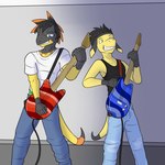 Rating: s
ID: 5342270
Date: 2025-01-31 10:03:36 -0500
Status: active
Score: 15
1:1 anthro black_body black_clothing black_hair black_shirt black_tank_top black_topwear blue_bottomwear blue_clothing blue_eyes blue_guitar blue_jeans blue_pants bottomwear clothing denim denim_bottomwear denim_clothing duo electric_guitar facial_hair fuze generation_6_pokemon guitar hair heliolisk helioptile hi_res jeans male musical_instrument nintendo pants plucked_string_instrument pokemon pokemon_(species) red_guitar shirt size_difference string_instrument t-shirt tank_top topwear white_clothing white_shirt white_t-shirt white_topwear yellow_body post #5342270