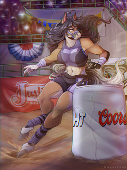 Rating: s
ID: 5560069
Date: 2025-05-09 14:11:21 -0400
Status: active
Score: 19
3:4 action_pose advertisement anthro apexz0ne athletic athletic_female audience barrel_racing black_hair bra breasts bridle brown_body brown_fur camera_flash clothing equid equine female flowing_mane fur group hair hi_res hooves horse horse_ears horse_tail mammal mane navel pose purple_clothing racing rodeo solo sport sports_bra underwear post #5560069