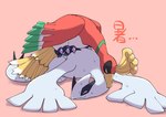Rating: s
ID: 4526130
Date: 2024-01-10 06:17:41 -0500
Status: active
Score: 50
2023 ambiguous_gender avian beak bodily_fluids duo eyes_closed feathers feet feral generation_2_pokemon ho-oh japanese_text legendary_duo legendary_pokemon lugia lying monuke30 nintendo on_front on_top pokemon pokemon_(species) red_body red_feathers simple_background sweat talons tan_background text toes tower_duo white_body post #4526130
