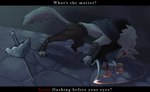 Rating: s
ID: 5550637
Date: 2025-05-05 12:02:46 -0400
Status: active
Score: 15
absurd_res all_fours anthro arm_tuft arm_wrapping arm_wraps belt black_bars boots bottomwear canid canine canis caption claws cloak clothing creepy creepy_face creepy_smile cutting_ground death_(puss_in_boots) defeated dialogue discarded_weapon domestic_cat dreamworks dual_wielding duo elbow_tuft english_text eye_contact felid feline felis fluffy fluffy_tail footwear fur fuzzy glowing glowing_eyes grey_body grey_fur grin hi_res holding_object holding_weapon knife_play larger_male leg_wraps looking_at_another looking_down looking_up lying male mammal melee_weapon neck_tuft on_back on_bottom on_ground on_top orange_body orange_fur pants pinned pinned_by_weapon pinned_to_ground poncho puss_in_boots_(dreamworks) puss_in_boots_(franchise) question rapier red_eyes scared scary shoes size_difference slicing smaller_male smile sparks sword syn_ney tabby_cat tail teeth text threatening threatening_with_weapon tuft underneath underneath_another weapon white_body white_fur wide_eyed wolf wrapped_arms wrapped_legs wraps yellow_eyes post #5550637
