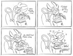 Rating: s
ID: 4855723
Date: 2024-06-15 19:46:49 -0400
Status: active
Score: 30
2024 annoyed anthro ashthedoodlest avian barnaby_(billie_bust_up) beak big_eyes billie_bust_up bird black_eyebrows book border bow_tie clothed clothed_anthro clothed_humanoid clothed_male clothing comic dialogue duo earless english_text exclamation_point eye_contact eyebrows fantoccio feathers frown ghost happy hat hat_feather hat_over_eyes head_on_head head_tilt headgear headwear heart_eyes heart_symbol hi_res holding_book holding_object humanoid humor living_puppet long_neck looking_at_another looking_down looking_up loose_feather male monochrome motion_lines noseless owl poncho pupils puppet reading reading_book round_eyes round_head shirt simple_background size_difference sketch small_pupils smile spirit teeth text thin_eyebrows tongue tongue_out toony topwear white_background white_beak white_body white_border white_eyes white_feathers white_tongue white_wings wide_eyed wings yelling post #4855723