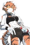 Rating: s
ID: 3053250
Date: 2021-12-01 18:16:41 -0500
Status: active
Score: 170
abs absurd_res anthro arknights athletic athletic_female black_body bottle clothing container countershading eyewear felid female fur glasses hair hi_res holding_object hypergryph imaspacebar looking_at_viewer low-angle_view mammal midriff multicolored_body multicolored_fur multicolored_hair nongfu_spring orange_body orange_fur orange_hair pantherine portrait smile solo studio_montagne three-quarter_portrait tiger waaifu_(arknights) water_bottle white_body white_fur white_hair post #3053250