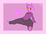 Rating: s
ID: 2912293
Date: 2021-09-05 00:52:35 -0400
Status: active
Score: 49
2021 anthro barefoot biped black_bottomwear black_clothing black_pants bottomwear clothing domestic_cat feet felid feline felis femboy frumples frumples_(character) hair inner_ear_fluff male mammal open_mouth pants pawpads pink_pawpads ponytail pupils purple_body purple_hair purple_inner_ear_fluff sitting slit_pupils solo teeth thick_thighs tongue tuft wide_hipped_male wide_hips post #2912293
