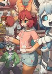 Rating: s
ID: 4577805
Date: 2024-02-04 11:39:11 -0500
Status: active
Score: 44
2024 4_fingers acra_(arcadius0505) anthro arca_(arcadius0505) arcadius0505 blue_eyes bottomwear clothed clothing echo_(echowocha) felid feline fingers fully_clothed group hair hi_res holding_sparkler inner_ear_fluff mammal open_mouth pawpads pink_clothing pink_pawpads pink_tongue pink_topwear red_hair shorts sparklers striped_ears tongue topwear tuft post #4577805