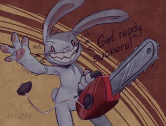 Rating: s
ID: 5708148
Date: 2025-07-14 11:14:53 -0400
Status: active
Score: 27
4_fingers anthro chainsaw claws dialogue eldimkas english_text finger_claws fingers fur hi_res inner_ear_fluff lagomorph laugh leporid male mammal max_(sam_and_max) nude pawpads power_tool rabbit sam_and_max sharp_teeth solo tail teeth text tools tuft white_body post #5708148