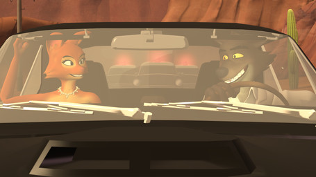 Rating: s
ID: 4262404
Date: 2023-08-29 21:44:10 -0400
Status: active
Score: 18
16:9 2023 3d_(artwork) anthro black_car black_eyebrows black_eyes cactus canid canine canis car clothed clothing desert diane_foxington diane_foxington_(furromantic) digital_media_(artwork) dreamworks driving duo eyebrows eyelashes female ford ford_mustang fox fur furromantic_(modeler) grey_body grey_fur hi_res jewelry male mammal motor_vehicle mr._wolf_(the_bad_guys) necklace orange_body orange_fur photo plant police police_car police_vehicle rearview_mirror smile smiling_at_another smiling_at_each_other source_filmmaker_(artwork) the_bad_guys vehicle white_clothing widescreen windshield windshield_wiper wolf wolfnes yellow_sclera post #4262404