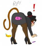 Rating: s
ID: 1708745
Date: 2018-11-15 00:40:57 -0500
Status: active
Score: 3
banana_blast3r_(artist) bent_over blush bottomwear clothed clothing eyewear female footwear glasses haplorhine hi_res high_heels iggy legwear mammal monkey primate reaching_for_object shoes skirt solo stockings tail torn_bottomwear torn_clothing torn_skirt underwear wardrobe_malfunction post #1708745
