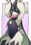 Rating: s
ID: 5563749
Date: 2025-05-11 02:39:24 -0400
Status: active
Score: 89
2025 3_fingers anthro biped black_body black_clothing black_fur black_leotard clothed clothing colored digital_media_(artwork) felid feline female female_anthro fingers frill_(anatomy) fuji_another fur generation_9_pokemon green_body green_fur green_tail head_tuft hi_res kemono leotard looking_at_viewer mammal mask meowscarada monotone_body monotone_fur monotone_tail multicolored_body multicolored_fur navel_outline neck_frill nintendo pawpads pictographics pink_nose pink_pawpads pokemon pokemon_(species) portrait pose pupils raised_arms red_eyes scut_tail shaded short_tail simple_background solo standing tail three-quarter_portrait three-quarter_view tuft two_tone_body two_tone_fur post #5563749