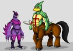 Rating: s
ID: 2610249
Date: 2021-02-11 06:49:06 -0500
Status: active
Score: 7
absurd_res anthro avian centaur_(monster_rancher) claws duo equid equid_taur evilbeak_(monster_rancher) exelzior female fetlocks hi_res hooves humanoid_taur male mammal mammal_taur melee_weapon monster_rancher nahum_(legion_beast) phoenix_(evilbeak) polearm raiden_(monster_rancher) scar sniper_(monster_rancher) spear story story_in_description taur tecmo toe_claws unguligrade weapon post #2610249