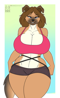 Rating: s
ID: 5674575
Date: 2025-06-29 01:18:31 -0400
Status: pending
Score: 29
2025 anthro belly big_breasts blue_eyes bottomwear breasts brown_hair canid canine canis cleavage clothed clothing colored digital_drawing_(artwork) digital_media_(artwork) domestic_dog female fur hair hi_res hotpants huge_breasts looking_at_viewer mammal multicolored_body multicolored_fur navel pink_clothing pink_shirt pink_topwear shirt shorts simple_background smile solo tacticalfur tail tan_body tan_fur text thick_thighs topwear twist_(torqueempup) two_tone_body two_tone_fur wide_hips post #5674575