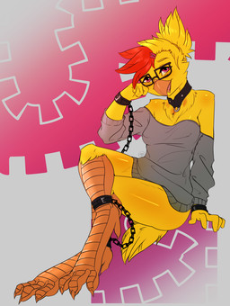 2015 abstract_background absurd_res anthro avante92 avian beak bird chain chicken clothing collar eyewear female glasses hairpin hi_res purple_eyes shackles simple_background sitting solo sweater
Rating: Safe
Score: 1
User: 2DUK
Date: June 24, 2017 2015 abstract_background absurd_res anthro avante92 avian beak bird chain chicken clothing collar eyewear female glasses hairpin hi_res purple_eyes shackles simple_background sitting solo sweater
Rating: Safe
Score: 1
User: 2DUK
Date: June 24, 2017