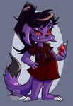 Rating: s
ID: 4750517
Date: 2024-04-29 09:15:57 -0400
Status: active
Score: 2
2024 abstract_background anthro biped black_hair black_tail_tip bottomwear cel_shading cellphone claws clothed clothing darigan_neopet digital_drawing_(artwork) digital_media_(artwork) dipstick_tail electronics eyelashes fangs female female_anthro ferwanwan hair hand_on_hip hi_res kacheek maeve_slade mammal markings neopet_(species) neopets notched_ear pattern_clothing pattern_shirt pattern_topwear phone plaid plaid_clothing plaid_shirt plaid_topwear ponytail purple_tail red_bottomwear red_clothing red_eyes red_shirt red_shorts red_topwear shaded shirt shorts smile solo standing tail tail_markings teeth topwear watermark white_claws post #4750517