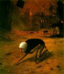 Rating: s
ID: 546292
Date: 2014-10-15 21:44:29 -0400
Status: active
Score: 82
1975 20th_century ambiguous_gender ancient_art black_body fire humanoid mask monster nightmare_fuel not_furry outside painting_(artwork) restricted_palette solo traditional_media_(artwork) unknown_species zdzislaw_beksinski post #546292