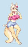 Rating: s
ID: 5191010
Date: 2024-11-18 21:32:36 -0500
Status: active
Score: 64
accessory allie_von_schwarzenbek anthro barefoot blush bottomwear breasts canid canine canis clothed clothing collar crop_top denim denim_bottomwear denim_clothing denim_shorts digital_media_(artwork) feet female fingers flower flower_in_hair fur hair hair_accessory jeans kastoluza looking_at_viewer mammal midriff navel pants plant shirt shorts simple_background smile solo tail toes topwear wolf post #5191010